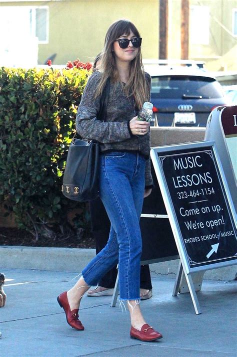 dakota johnson gucci loafers